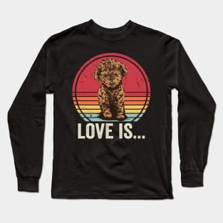 Love Is My Cavapoo Funny Cavapoo Lover Long Sleeve T-Shirt